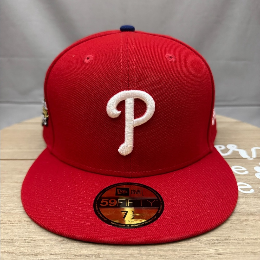 New Era 59Fifty Philadelphia Phillies World Series 2022 Fitted Red Men’s 7 1/2